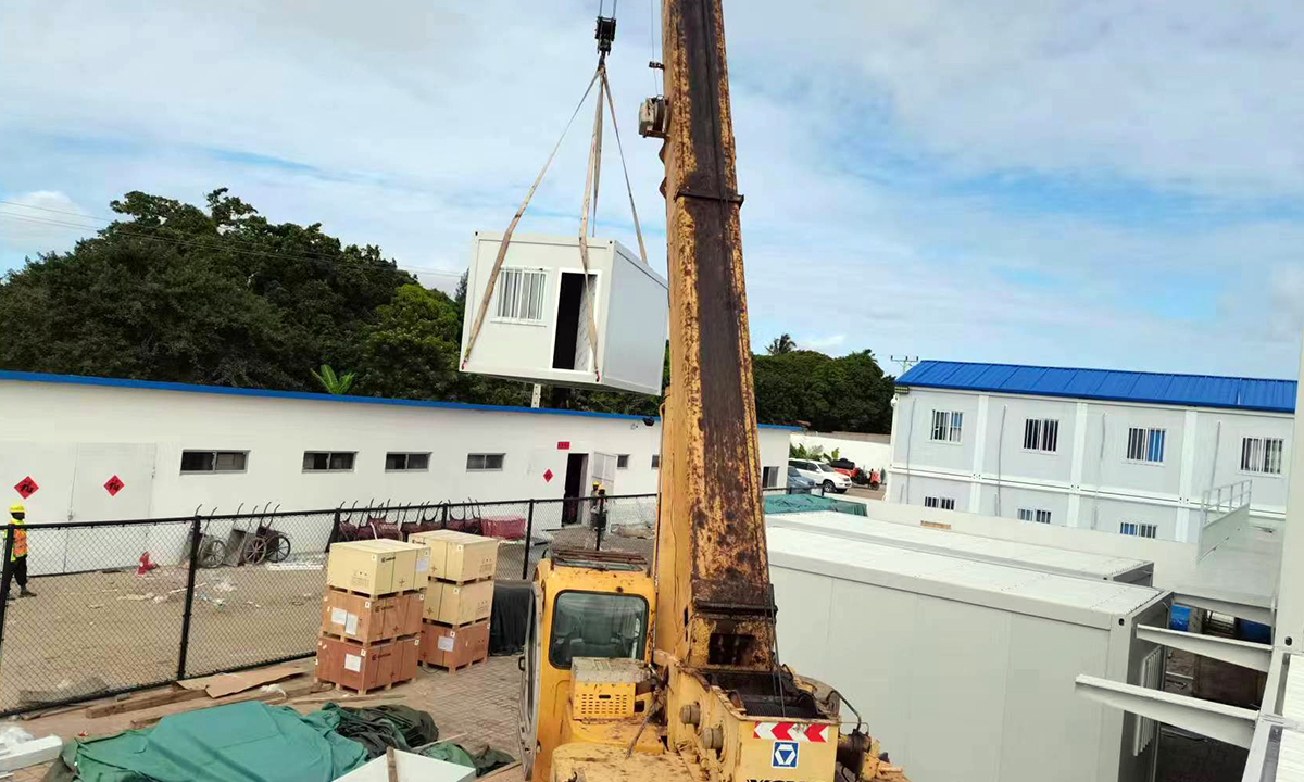 Modular Box House Camp Project in Mozambique