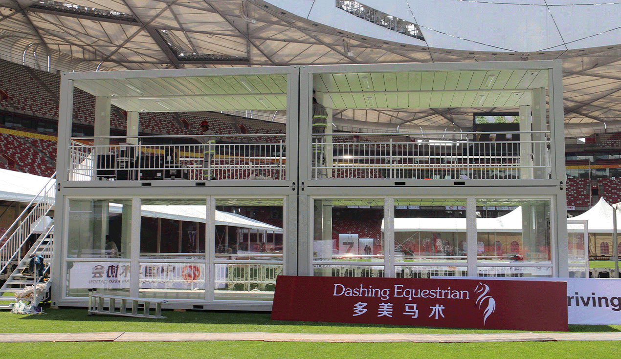 Box Cabin Rental Project for the Bird's Nest International Show Jumping Event in Beijing