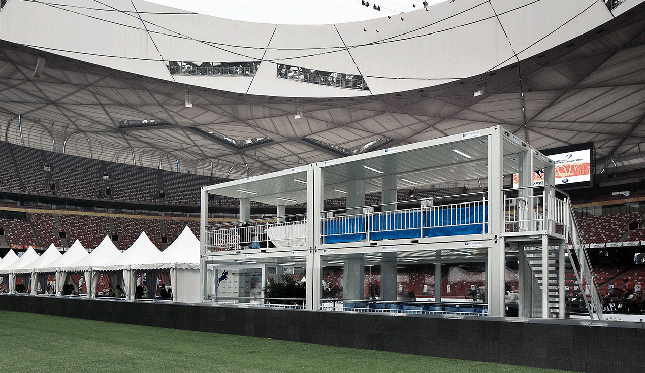 Box Cabin Rental Project for the Bird's Nest International Show Jumping Event in Beijing